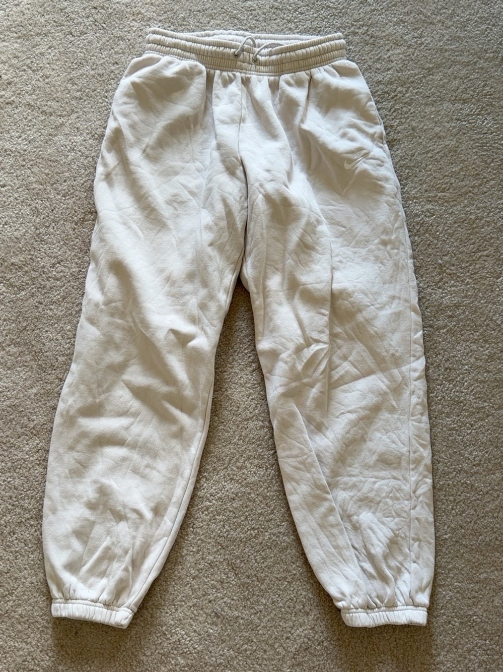 Nike Women’s Cream Fleece Jogger Pants - Comfortable Everyday Bottoms